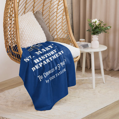 Property of St Mary's History Department Sherpa blanket in 3 sizes (Europe & USA)