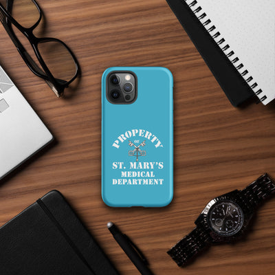 Property of St Mary's Medical Department Tough Case for iPhone® (UK, Europe, USA, Canada, Australia, and New Zealand)