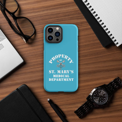 Property of St Mary's Medical Department Tough Case for iPhone® (UK, Europe, USA, Canada, Australia, and New Zealand)