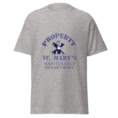 Property of St Mary's Maintenance Department Short-Sleeve Unisex T-Shirt up to size 5XL (UK, Europe, USA, Canada and Australia)