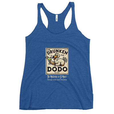 The Drunken Dodo Multiverse of St Mary's Women's Racerback Tank